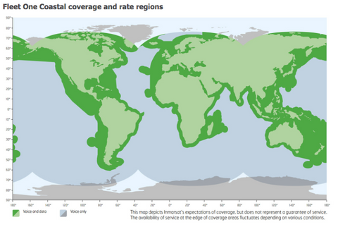Inmarsat Fleet One Prepaid Coastal - 300 Units